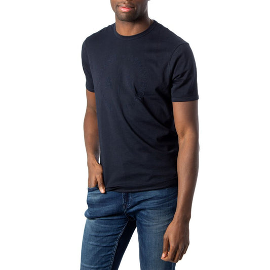 Armani Exchange T-Shirt aus blauer Baumwolle