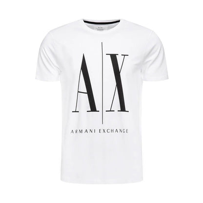 Armani Exchange T-Shirt aus weißer Baumwolle