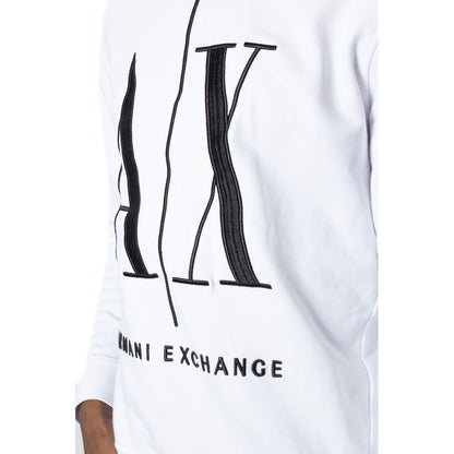 Armani Exchange Weißer Baumwollpullover