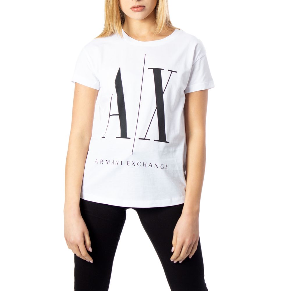 Armani Exchange Weiße Baumwoll-Oberteile & T-Shirt