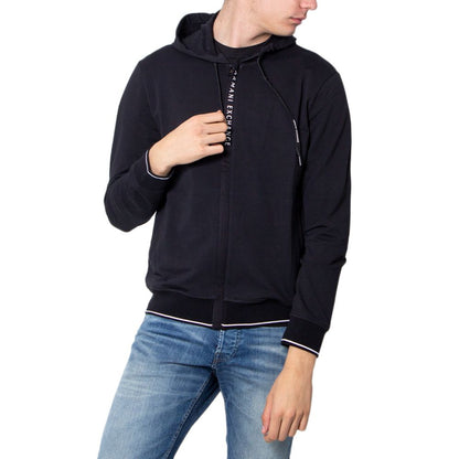 Armani Exchange Schwarzer Baumwollpullover