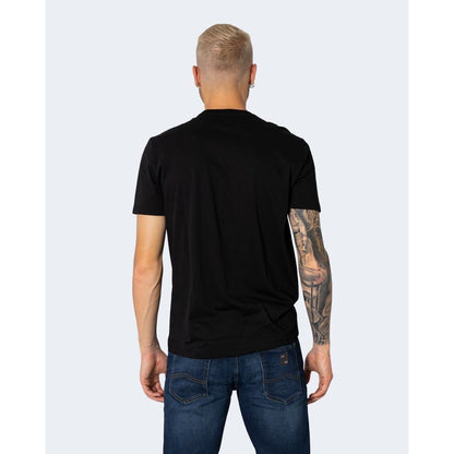 Armani Exchange Schwarzes T-Shirt aus Baumwolle