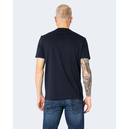 Armani Exchange T-Shirt aus blauer Baumwolle