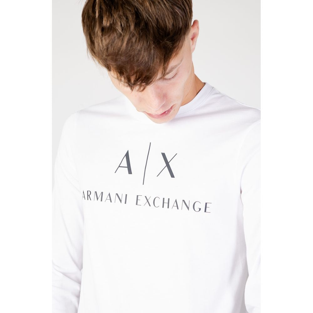 Armani Exchange Weißes Baumwollhemd