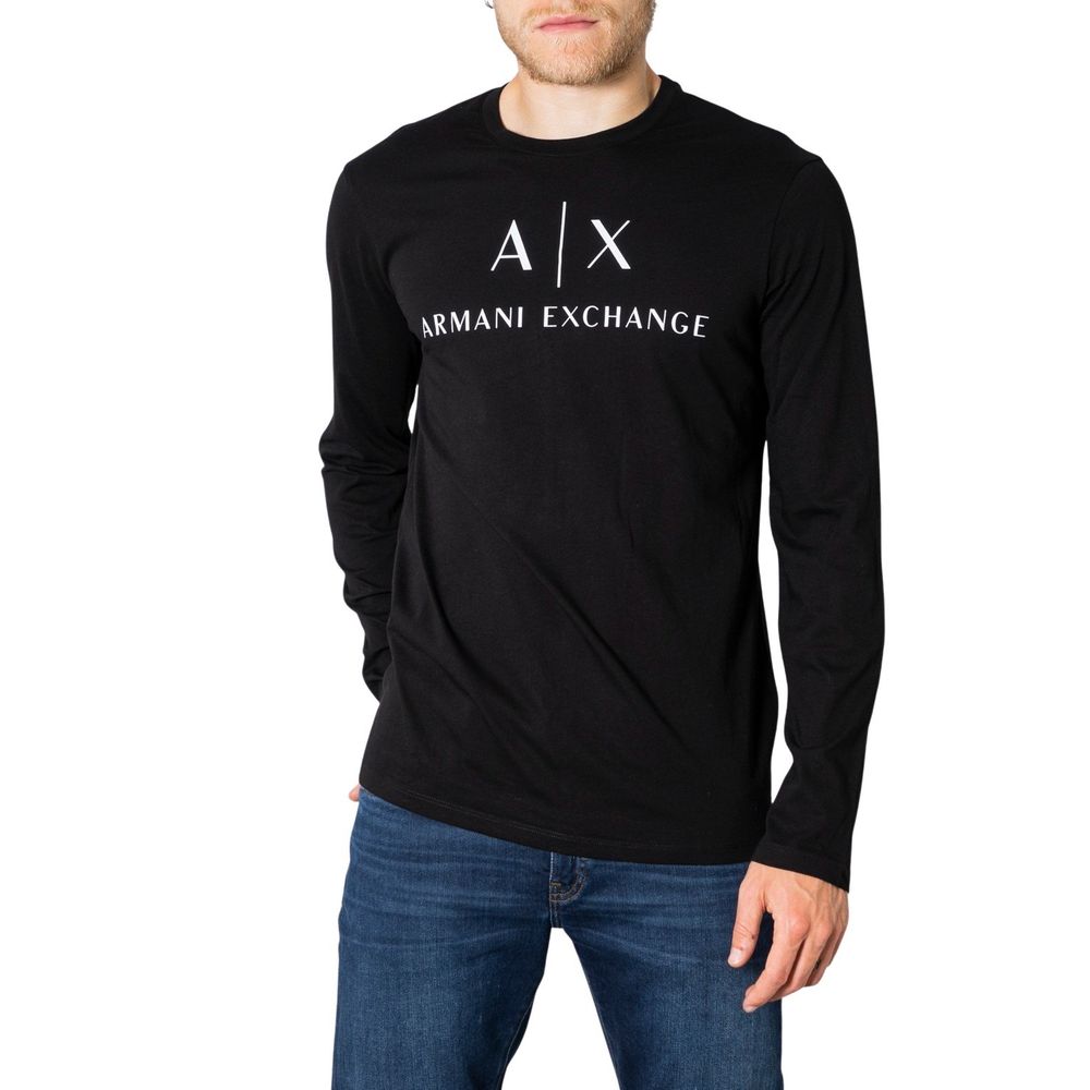 Armani Exchange Schwarzes Baumwollhemd