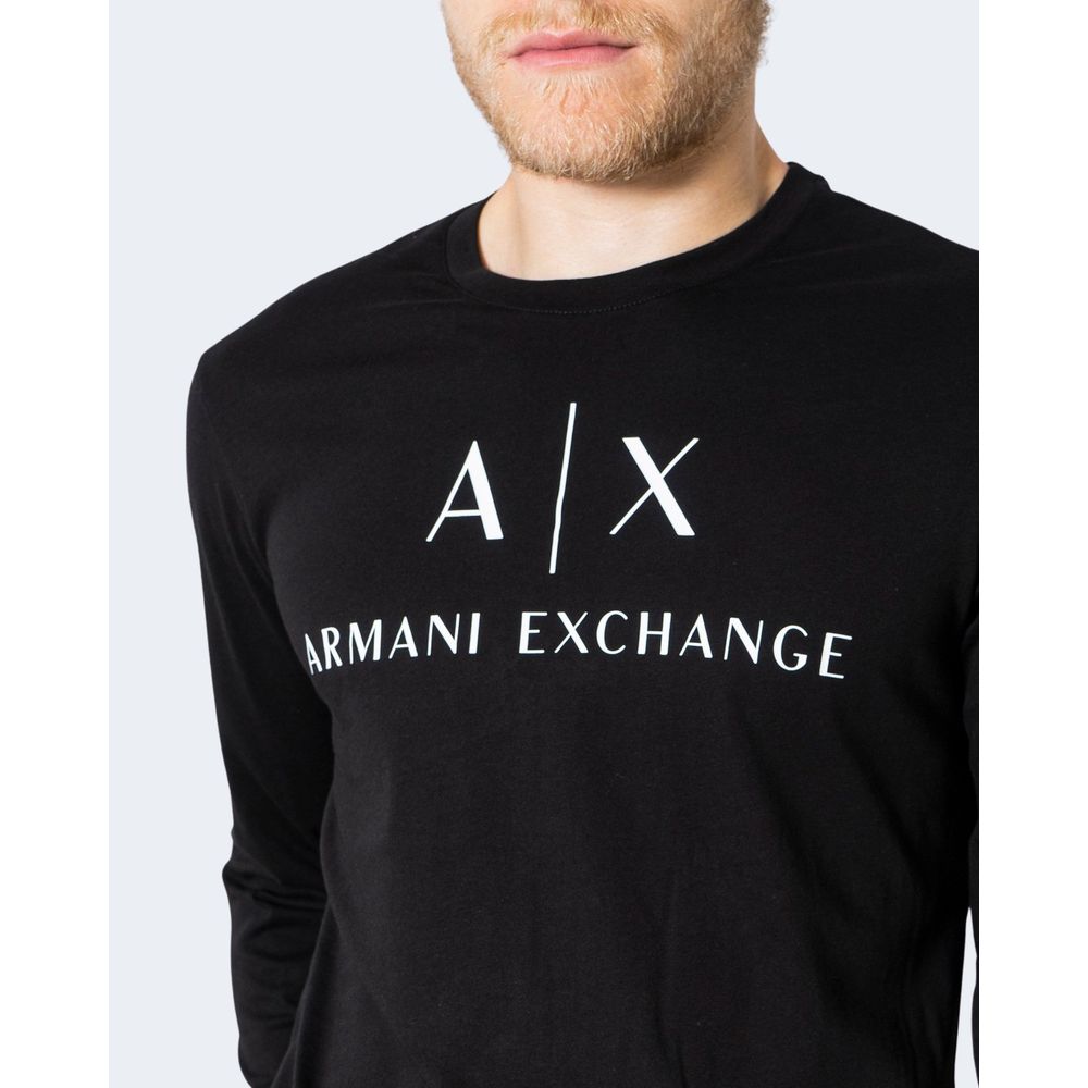 Armani Exchange Schwarzes Baumwollhemd