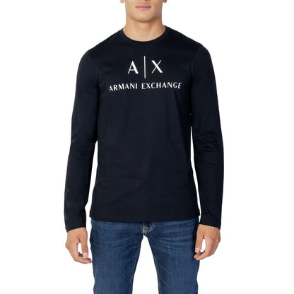 Armani Exchange Blaues Baumwollhemd