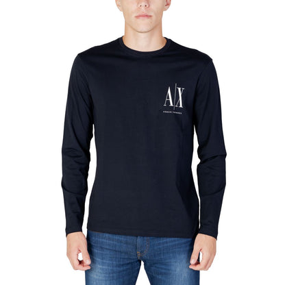 Armani Exchange T-Shirt aus blauer Baumwolle