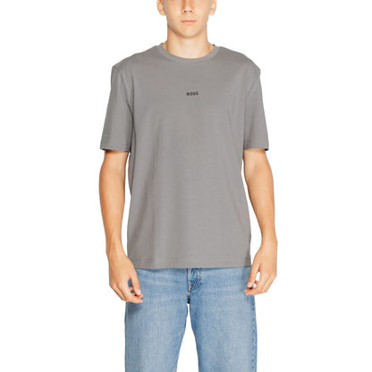 Hugo Boss T-Shirt aus grauer Baumwolle