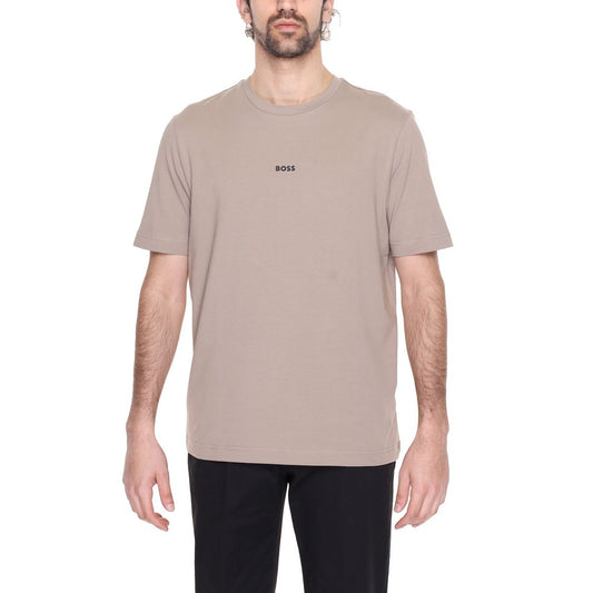 Hugo Boss T-Shirt aus brauner Baumwolle