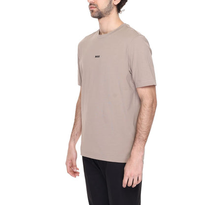 Hugo Boss T-Shirt aus brauner Baumwolle