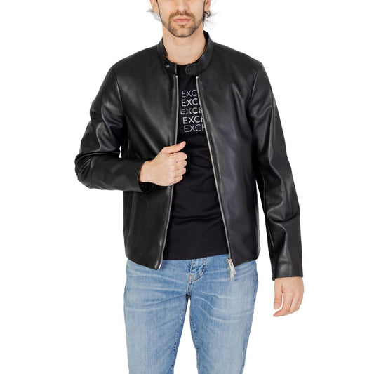 Armani Exchange Schwarze Polyester-Jacke