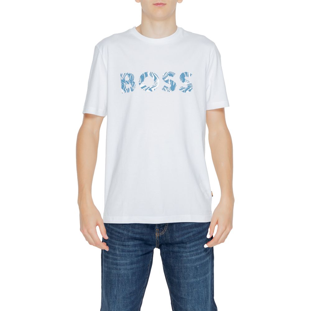 Hugo Boss T-Shirt aus weißer Baumwolle