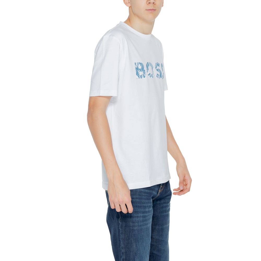 Hugo Boss T-Shirt aus weißer Baumwolle