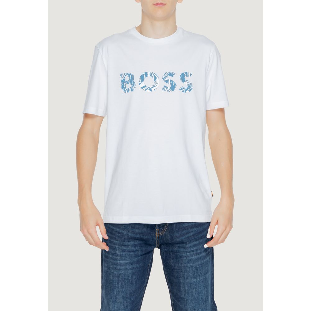 Hugo Boss T-Shirt aus weißer Baumwolle