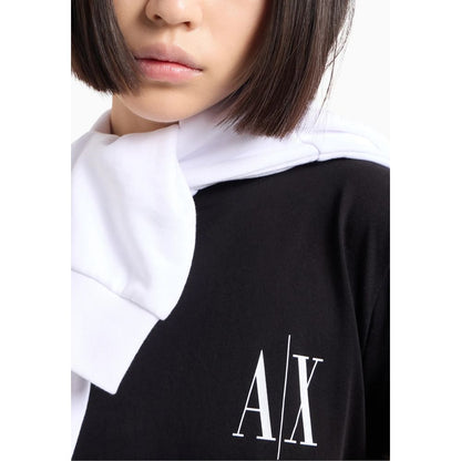 Armani Exchange Schwarze Baumwolle Tops & T-Shirt