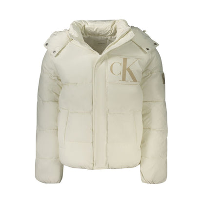 Calvin Klein Weiße Polyamid-Jacke