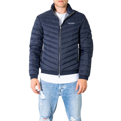 Armani Exchange Blaue Polyester-Jacke