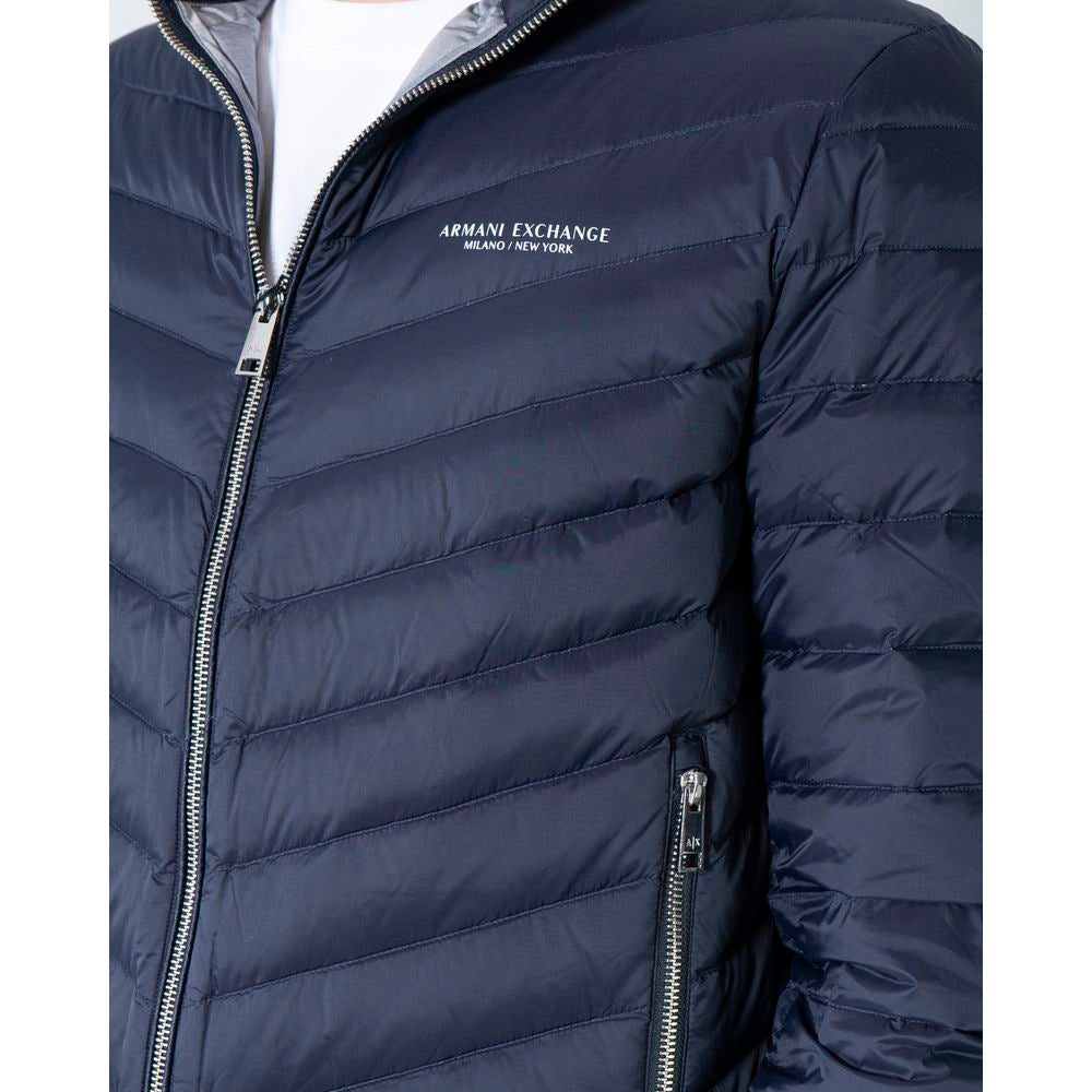 Armani Exchange Blaue Polyester-Jacke