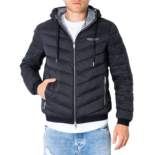 Armani Exchange Schwarze Polyester-Jacke