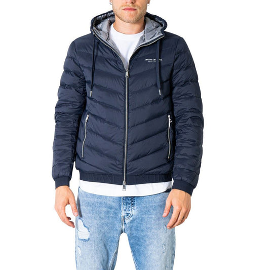 Armani Exchange Blaue Polyester-Jacke