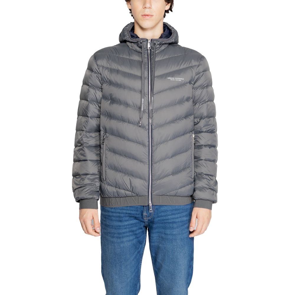 Armani Exchange Graue Polyester-Jacke