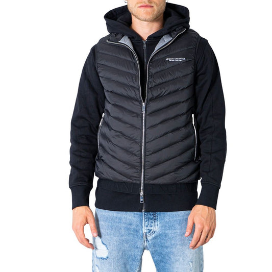 Armani Exchange Schwarze Polyester-Jacke