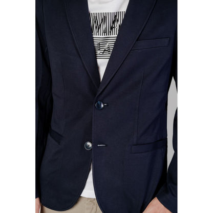 Armani Exchange Blauer Viskose-Blazer