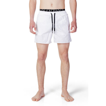 Armani Exchange Weiße Polyester-Badebekleidung