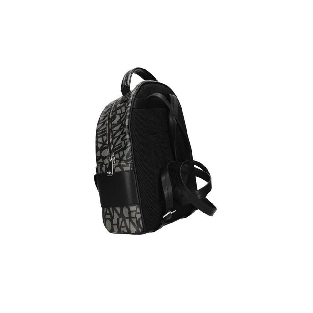 Armani Exchange Schwarzer Baumwollrucksack