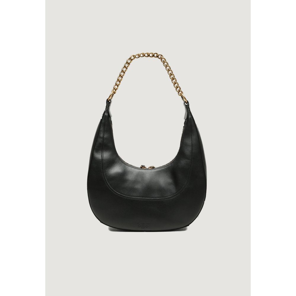 PINKO Schwarze Lederhandtasche