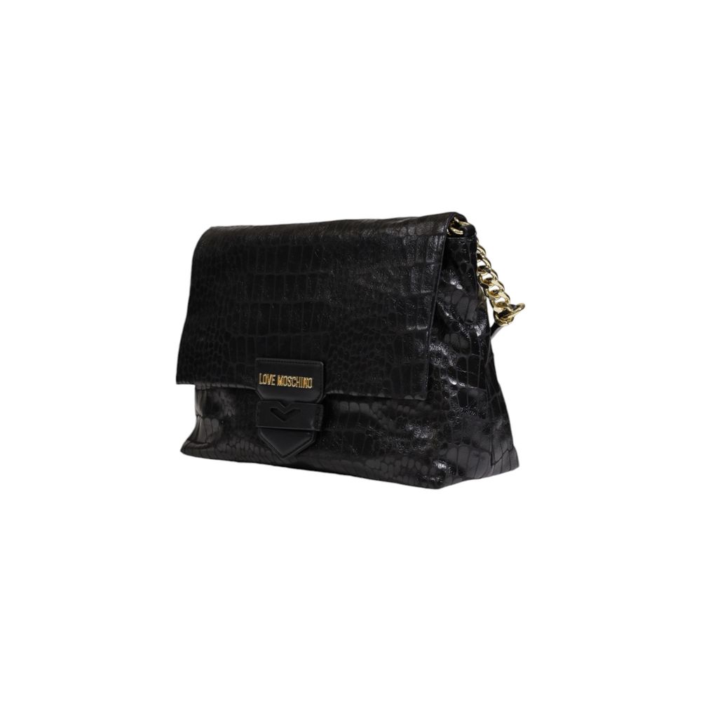 Love Moschino Schwarze Polyester Handtasche