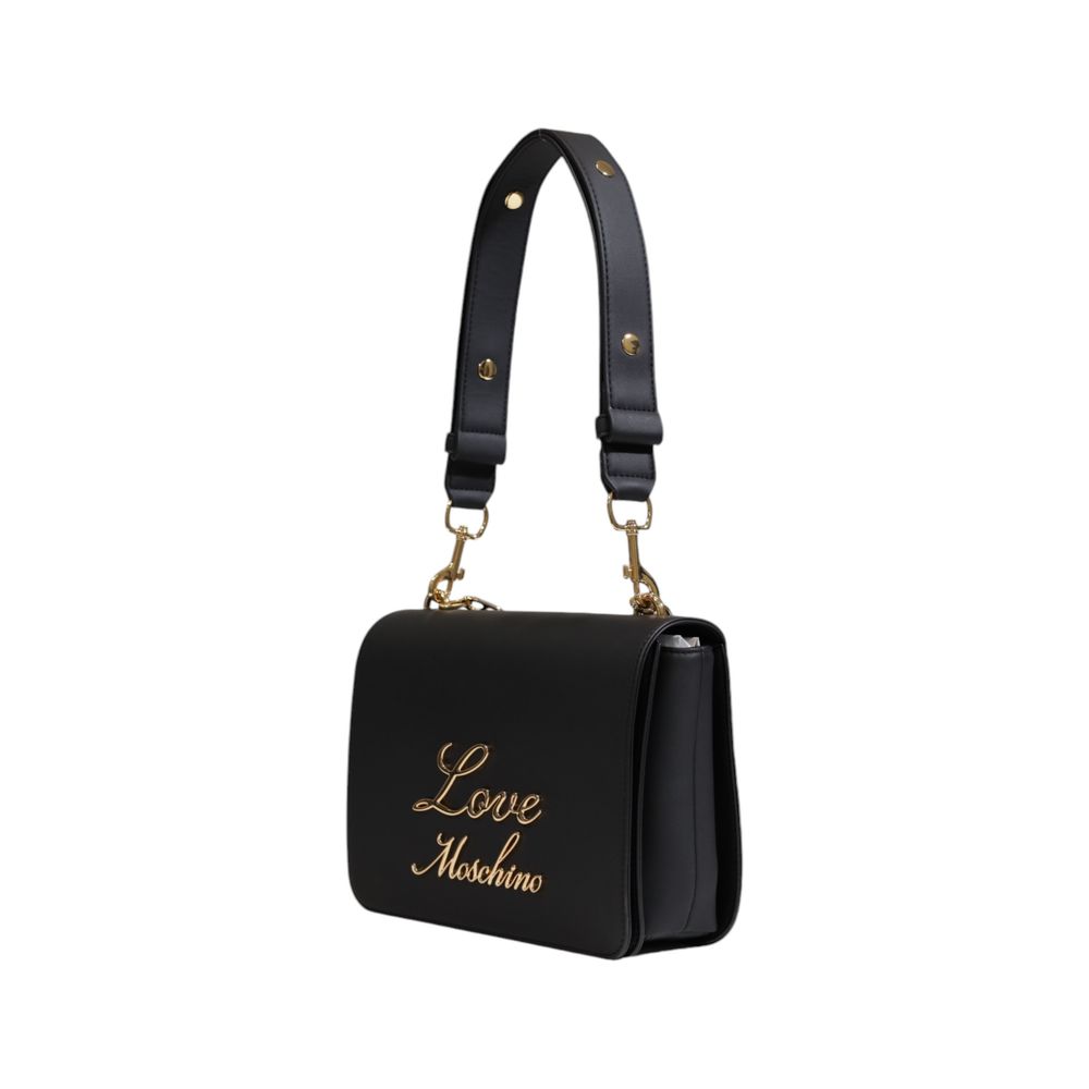 Love Moschino Schwarze Polyethylen-Handtasche