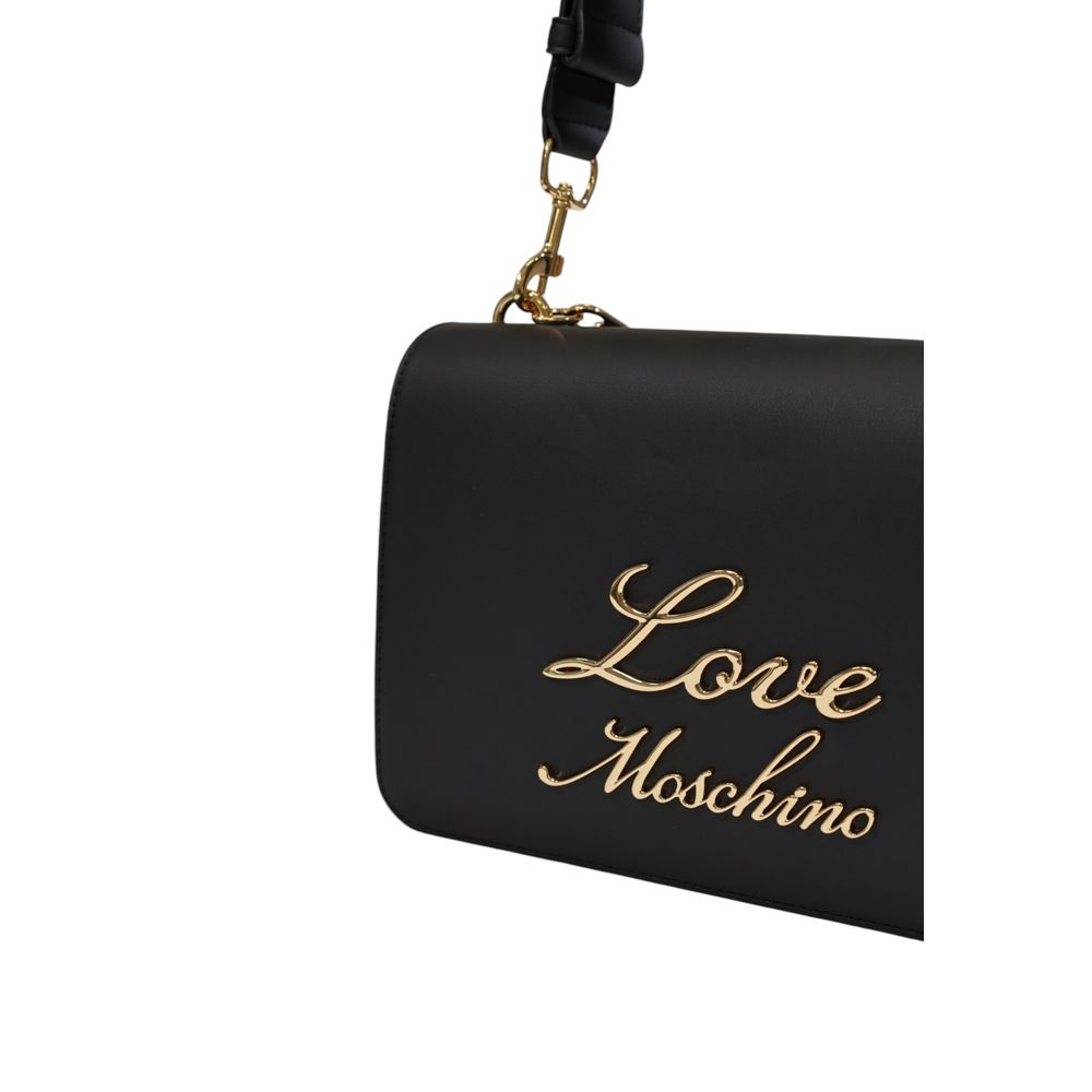 Love Moschino Schwarze Polyethylen-Handtasche