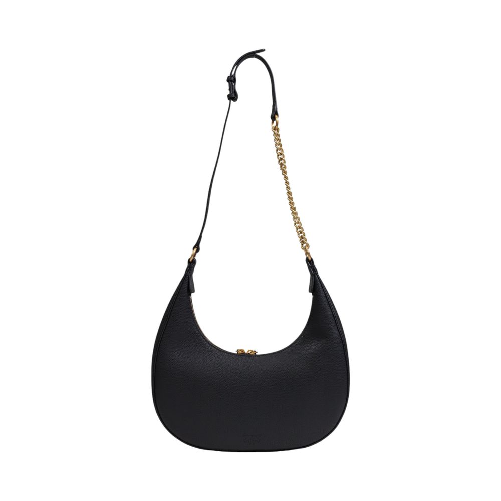 PINKO Schwarze Lederhandtasche