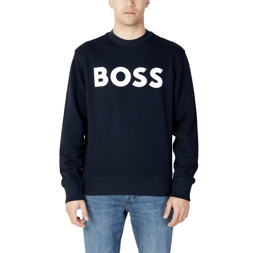 Hugo Boss Blauer Baumwollpullover