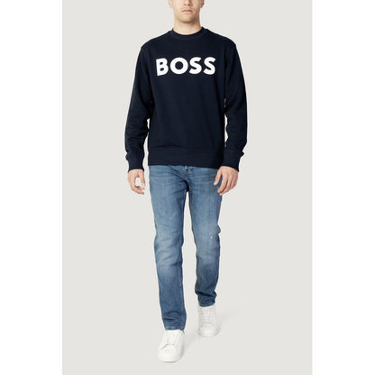 Hugo Boss Blauer Baumwollpullover