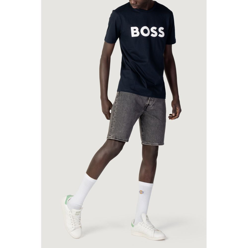 Hugo Boss T-Shirt aus blauer Baumwolle