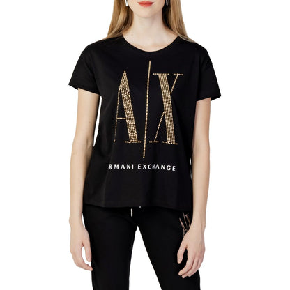 Armani Exchange Bicolor Baumwolle Tops & T-Shirt