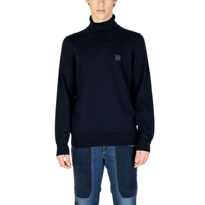 Hugo Boss Blauer Baumwollpullover