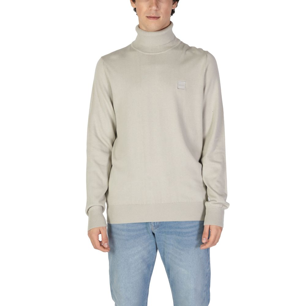 Hugo Boss Beigefarbener Baumwollpullover