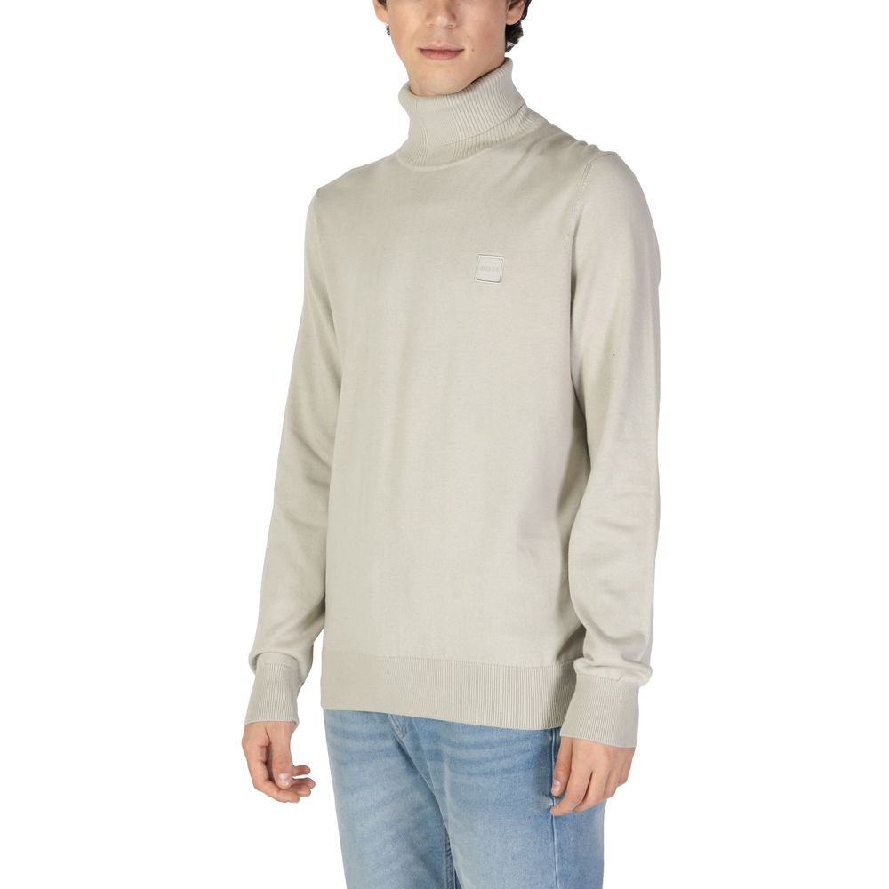 Hugo Boss Beigefarbener Baumwollpullover