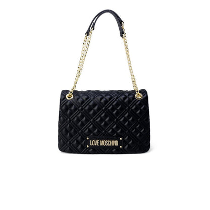 Love Moschino Goldene Polyethylen-Handtasche