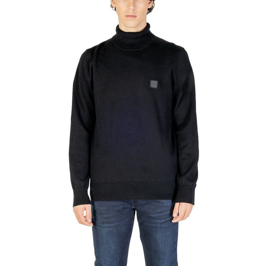 Hugo Boss Schwarzer Baumwollpullover