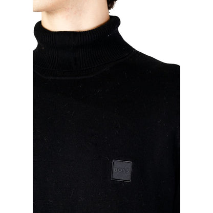 Hugo Boss Schwarzer Baumwollpullover