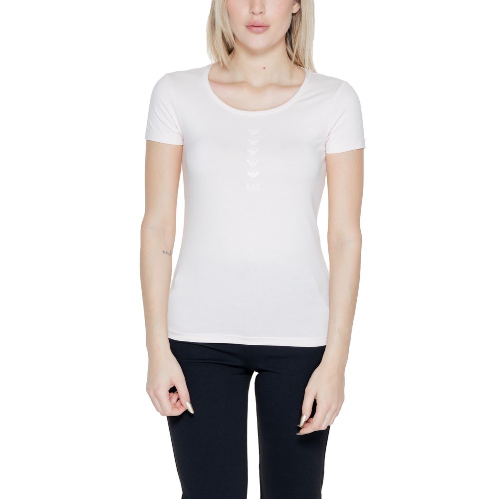 EA7 Emporio Armani Rosa Baumwolle Tops & T-Shirt