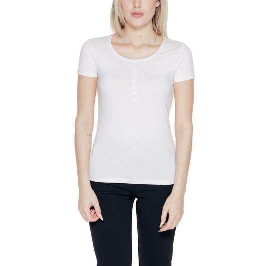 EA7 Emporio Armani Rosa Baumwolle Tops & T-Shirt