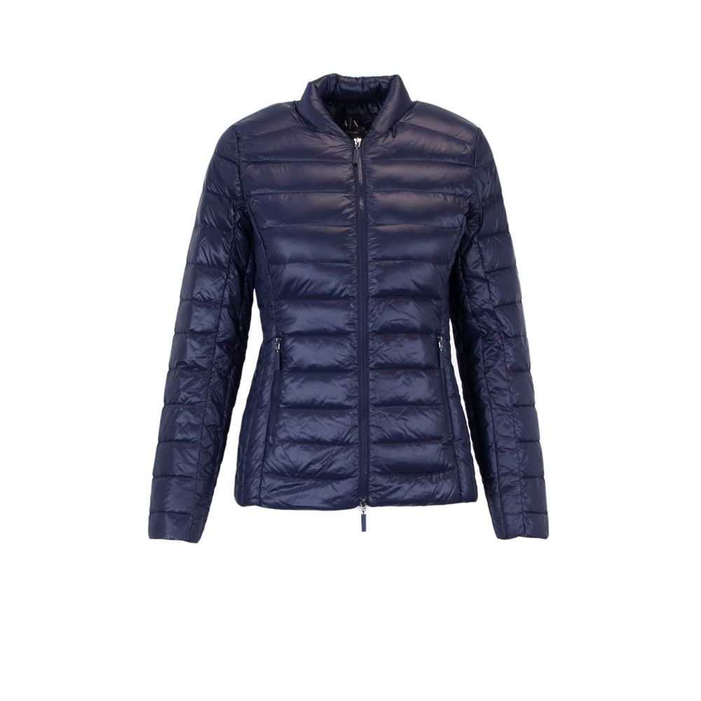 Armani Exchange Blaue Polyester Jacken & Mantel