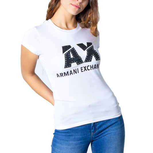 Armani Exchange Weiße Baumwoll-Oberteile & T-Shirt