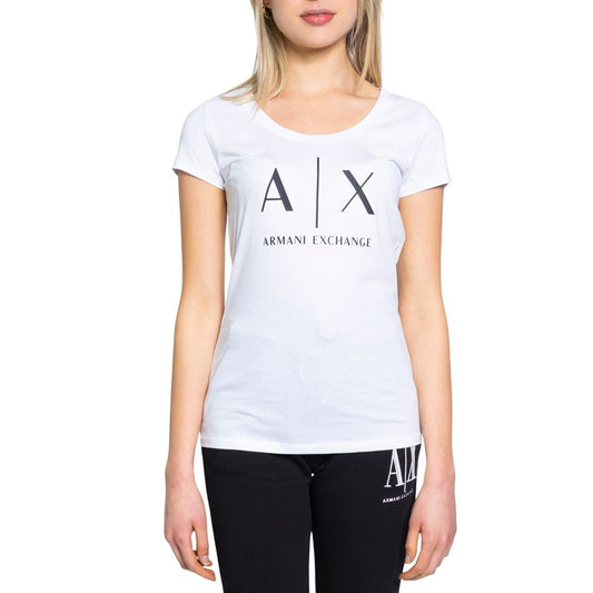 Armani Exchange Weiße Baumwoll-Oberteile & T-Shirt